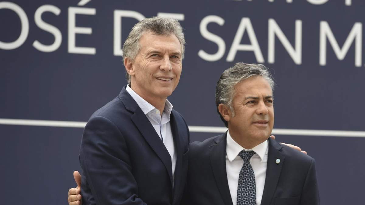 Mauricio Macri y Alfredo Cornejo. Fuente: (Twitter)