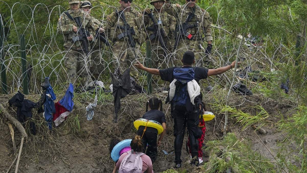 Ilegales en la frontera de México con EU