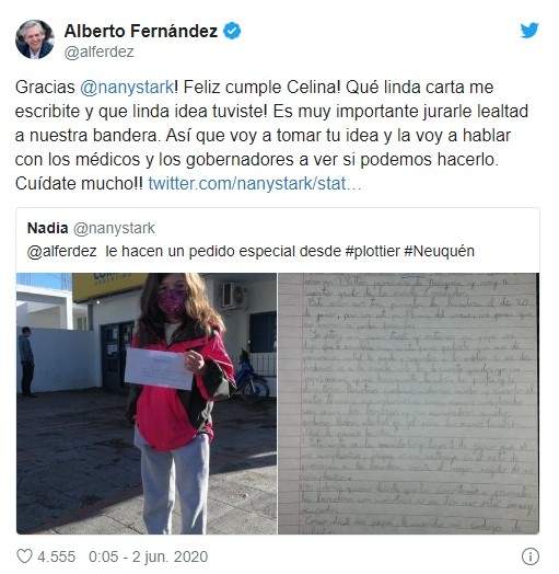 Tuit del Presidente
