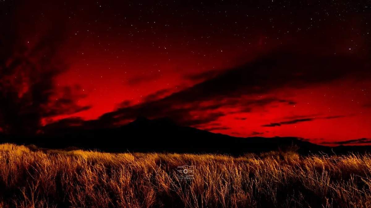 La foto del fenómeno fue capturada en Taquimilán. Fuente: (Facebook @tayi.cerdan)