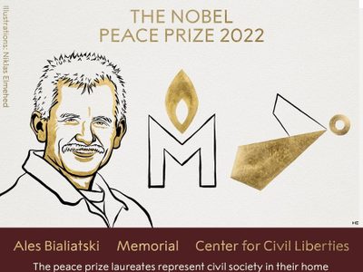 El Nobel de la Paz premia el activismo civil en Rusia, Bielorrusia y Ucrania