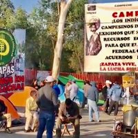 Antorcha y otras organizaciones campesinas mantienen bloqueos intermitentes a la Cámara