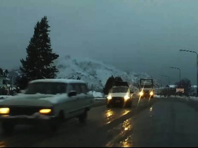 Alerta: hielo y nieve en dos rutas de Río Negro