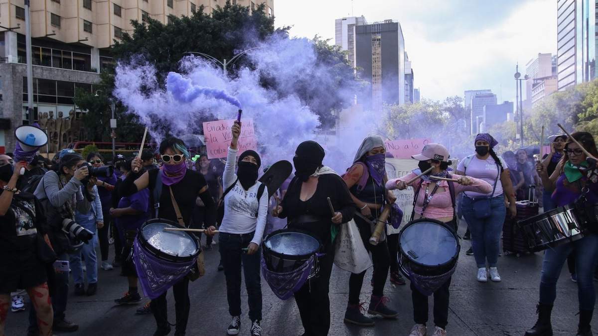 La marcha de mujeres en la CDMX