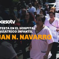 Protesta en el Hospital Psiquiátrico Infantil Juan N. Navarro