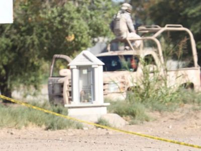 A dos días de emboscada contra agentes policíacos aparece manta contra elementos de Mexicali
