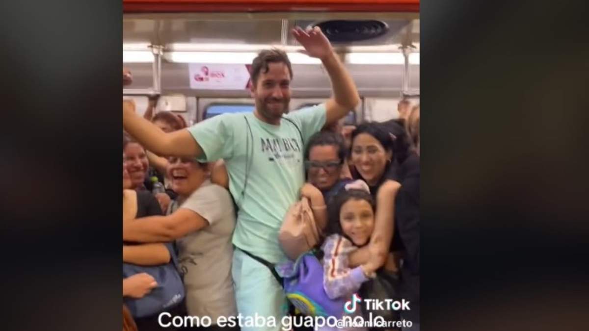 Hombre extranjero en el vagón exclusivo para mujeres en la Línea 9 del Metro
