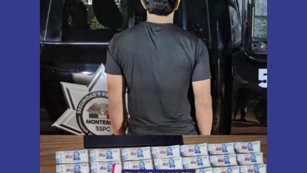 La Policía de Monterrey detuvo al adolescente en el cruce de Ocampo y Escobedo.