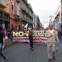 Marchan en Puebla para exigir un freno a la inseguridad y violencia