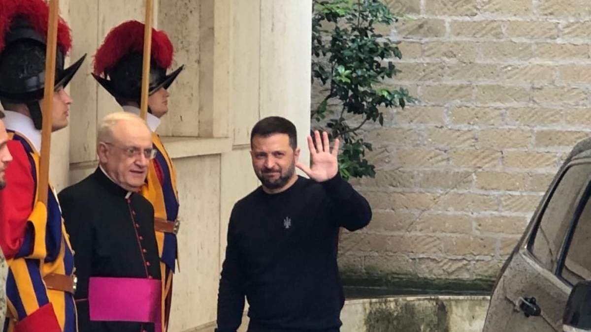 Volodimir Zelenski en El Vaticano
