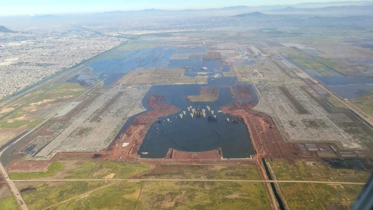 Las obras del NAIM en el Lago de Texcoco