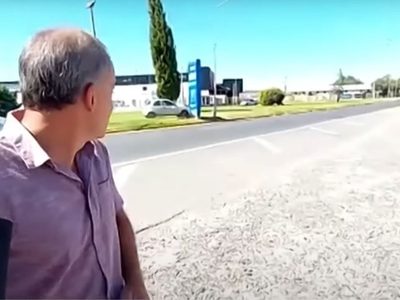 Choque insólito del tótem: la Municipalidad había sido alertada de que ese no era el lugar correcto