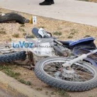 Un motociclista murió y su acompañante está grave al estrellarse contra un árbol en Plaza Huincul