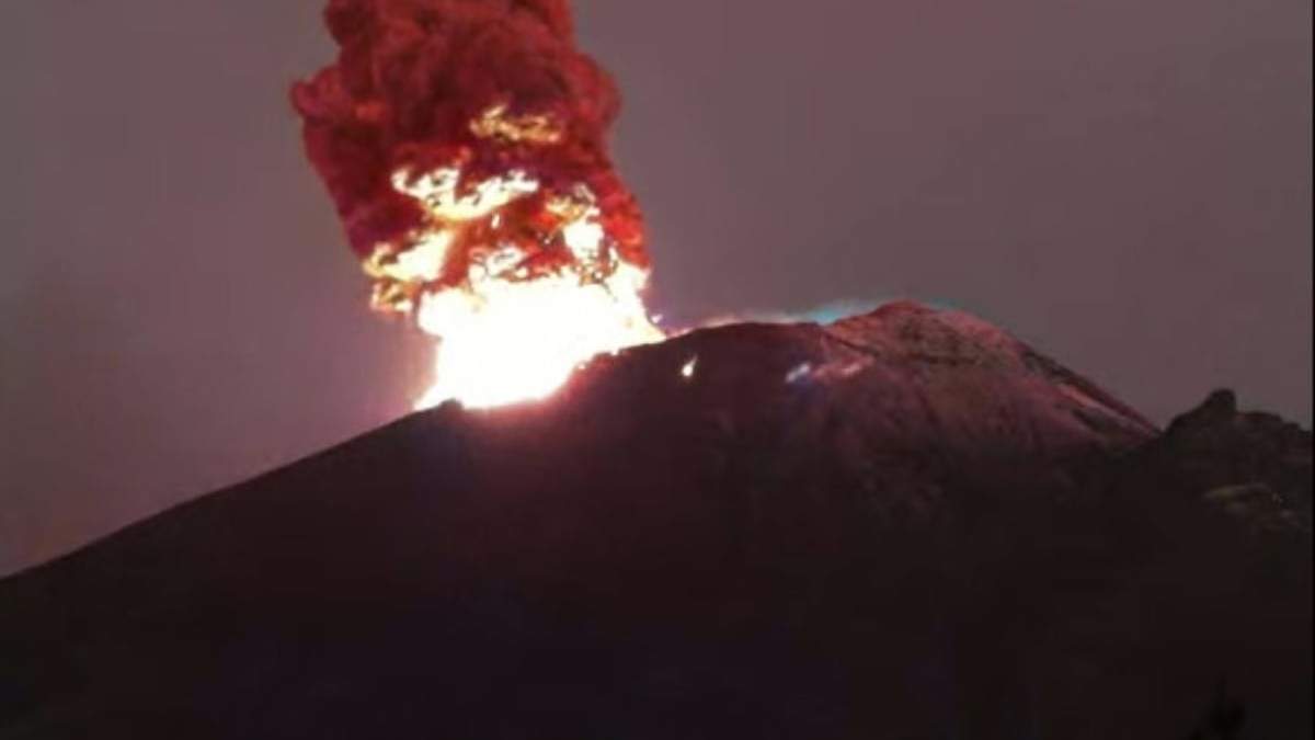 Explosión en el Popocatépetl