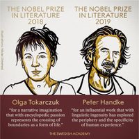 Olga Tokarczuk y Peter Handke ganadores del Nobel de Literatura 2018 y 2019