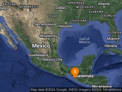 Se registra sismo de magnitud 4.8 en Chiapas, cerca de la frontera con Guatemala