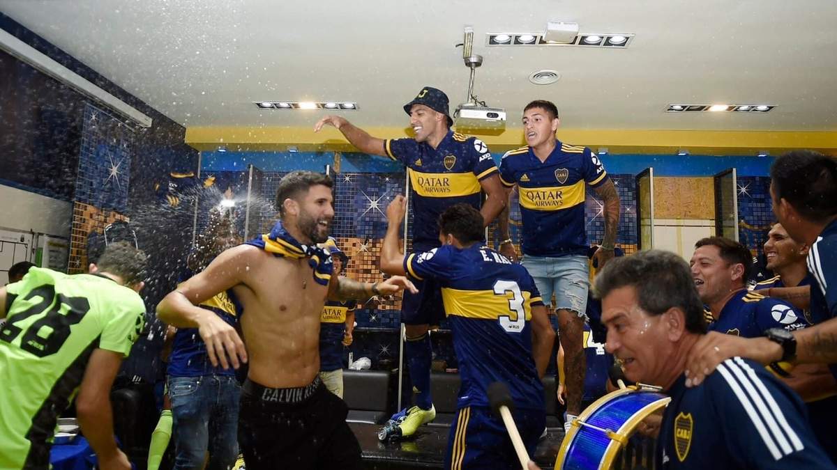 Festeja Boca. Fuente (Instagram)
