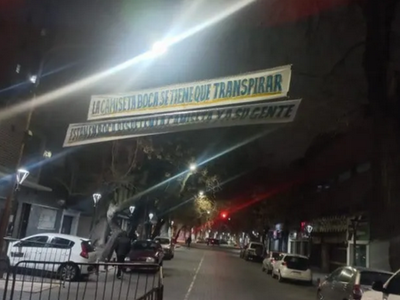 Pasacalles con amenazas para Boca aparecieron en Mendoza