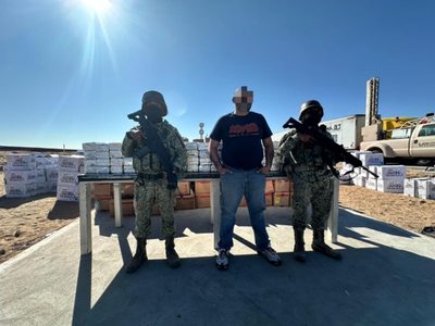 Hallan 500 kilogramos de cocaína en tractocamión en San Luis Río Colorado