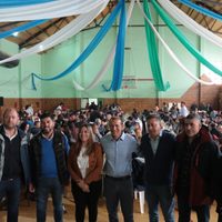Omar Gutiérrez participó del acto aniversario de Huinganco