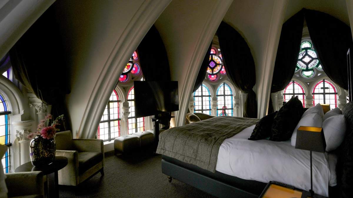Habitación del hotel Martin's Patershof, en el centro de Malinas, Bélgica