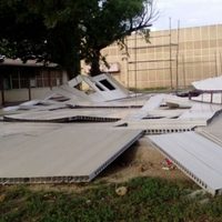 Ventarrones derriban aulas de secundaria construidas tras sismos en Oaxaca