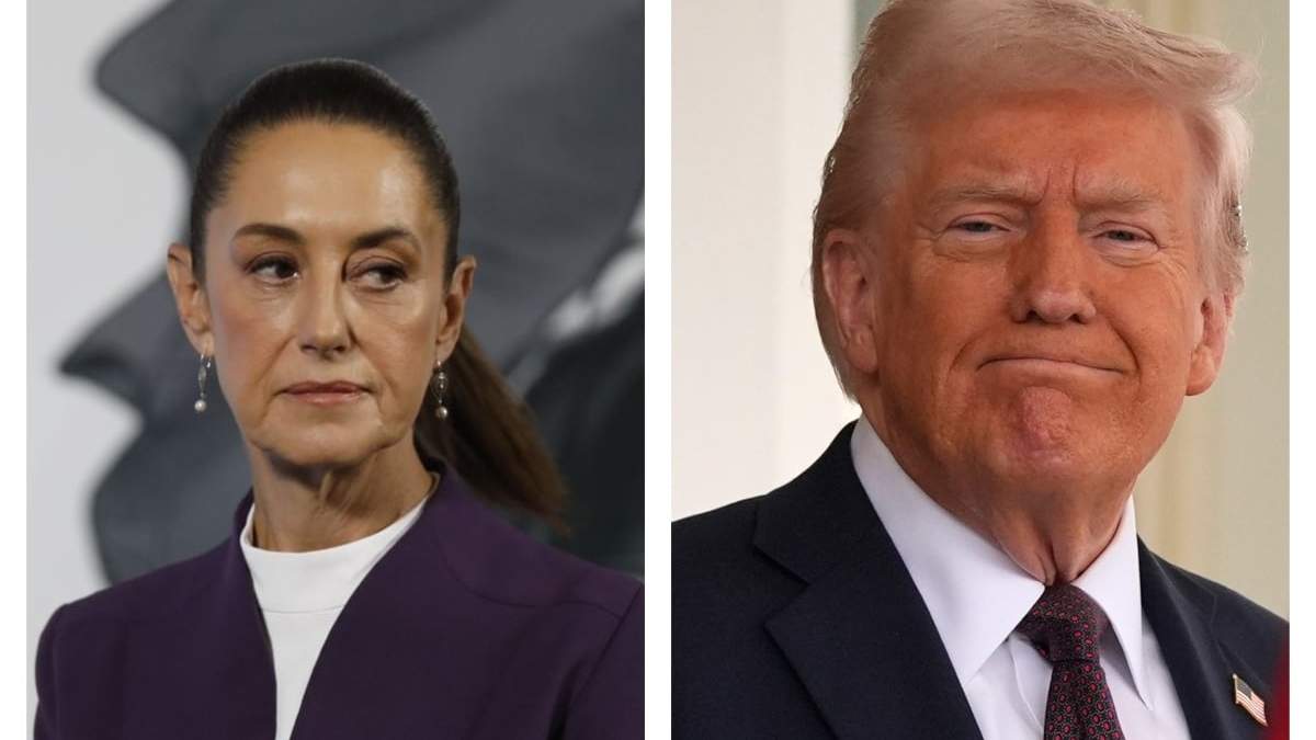 La presidenta de México, Claudia Sheinbaum y el presidente de Estados Unidos, Donald Trump