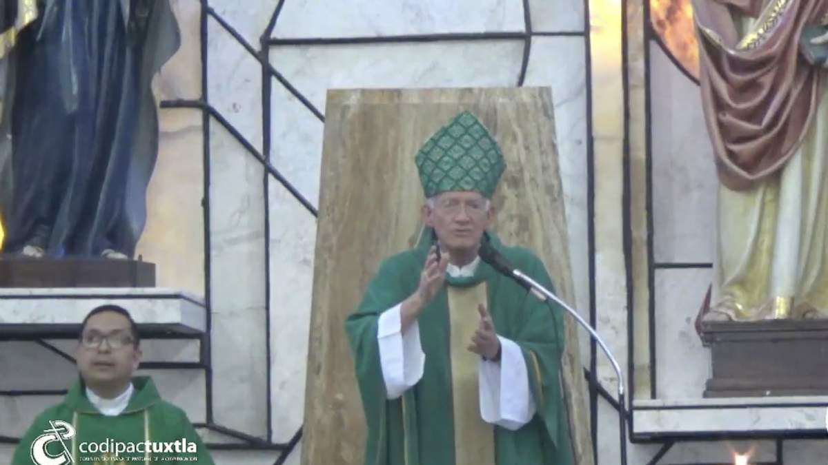Obispo Rodrigo Aguilar Martínez, en la homilía de este domingo