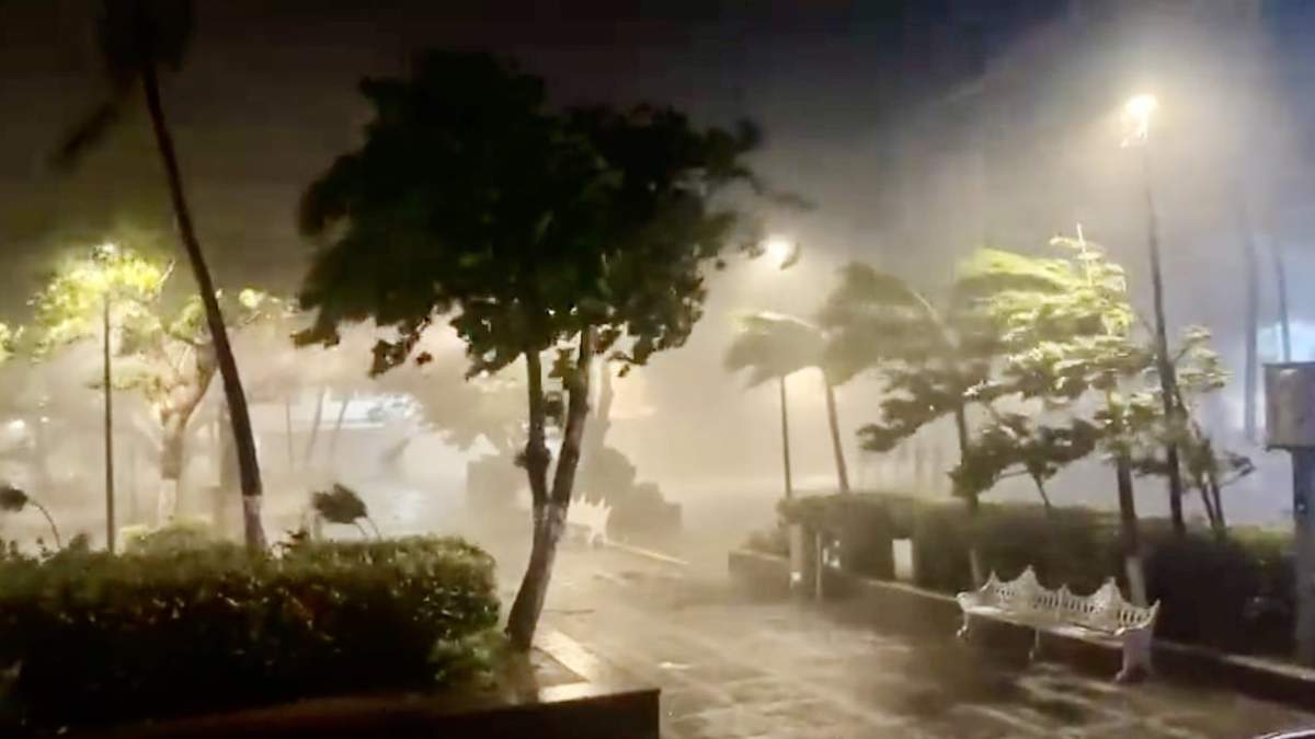 Impacto de Lidia en el malecón de Puerto Vallarta