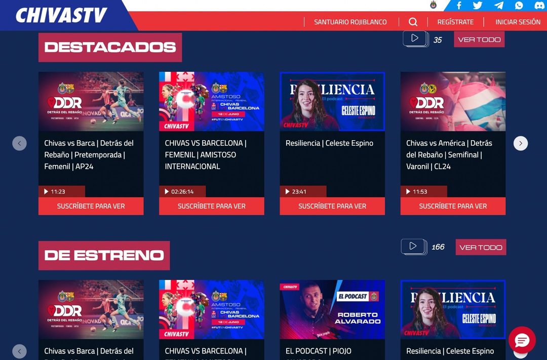 Chivas TV Foto Captura de pantalla