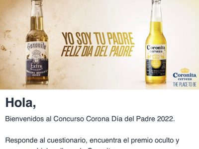 Alertan por “Concurso Día del Padre Corona 2022”; así buscan robar tus datos