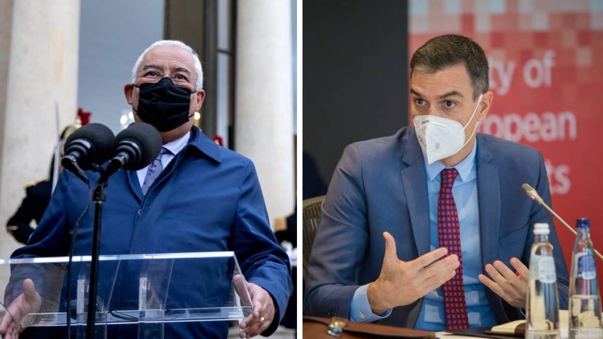 António Costa y Pedro Sánchez.