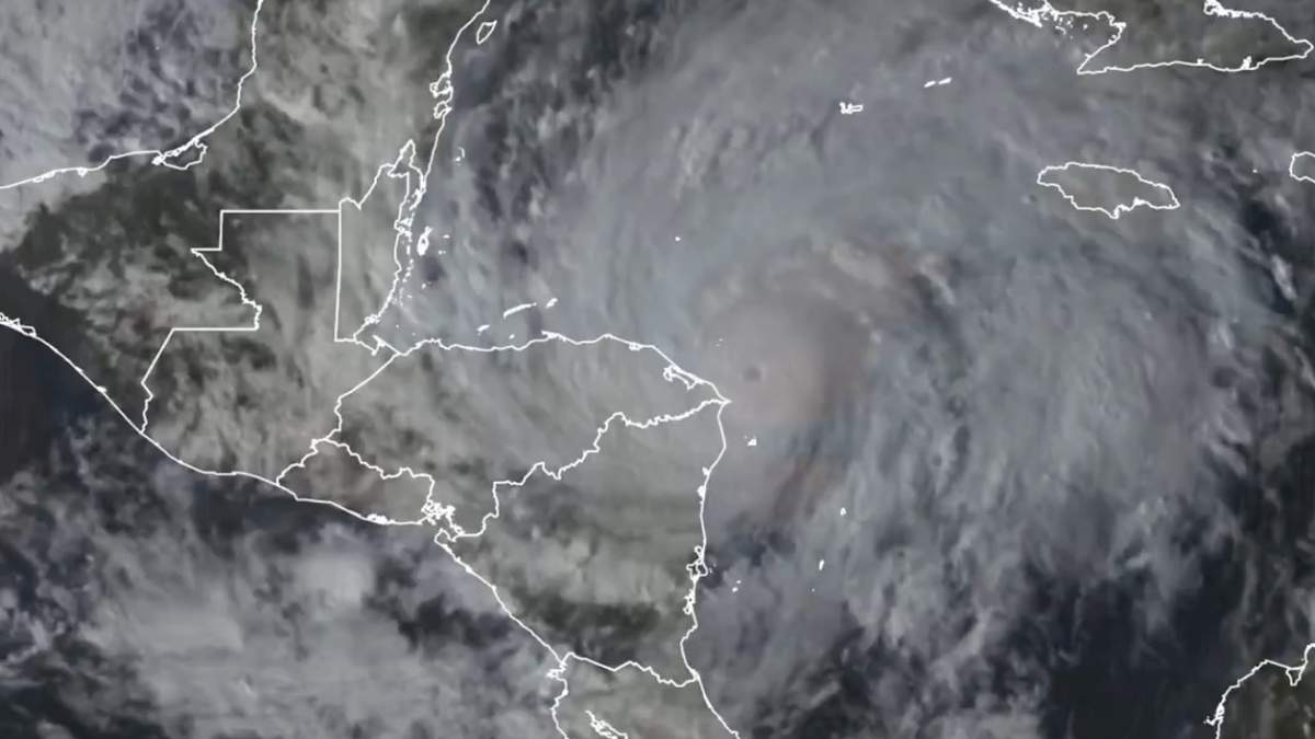 Vista satelital de Eta