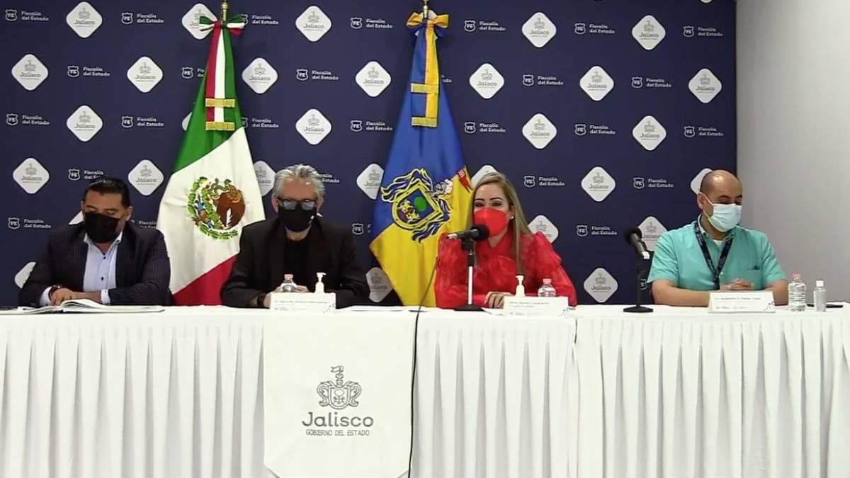 Conferencia de prensa de la Fiscalía de Jalisco