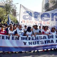 "Paro docente":  ATEN protesta y las clases, con arranque parcial...
