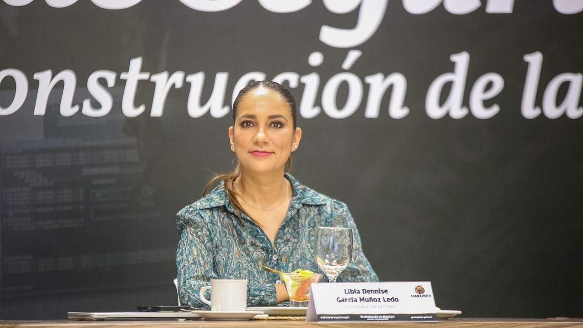 La gobernadora de Guanajuato, Libia Dennise García Muñoz Ledo