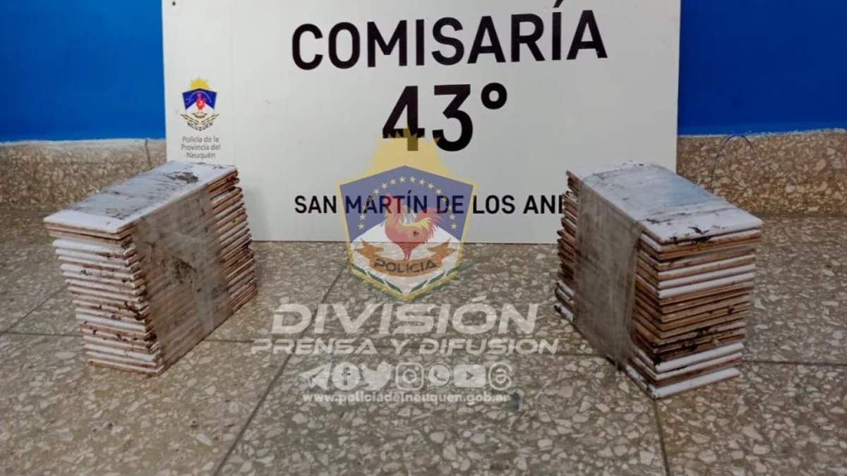 Materiales de construcción recuperados en San Martin de los Andes. Fuente: (Policía de Neuquén)