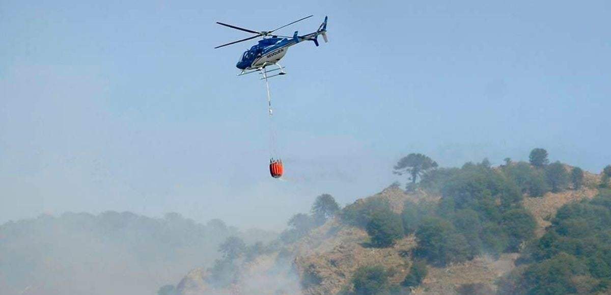 Combate de incendios forestales. Fuente: (Facebook)