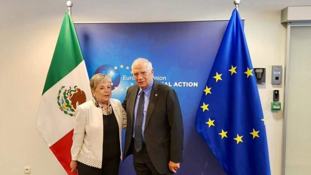 Alicia Bárcena, titular de la SRE, se reúne con Josep Borrell, alto representante de UE, en el marco de la Cumbre de la CELAC y la UE en Bruselas