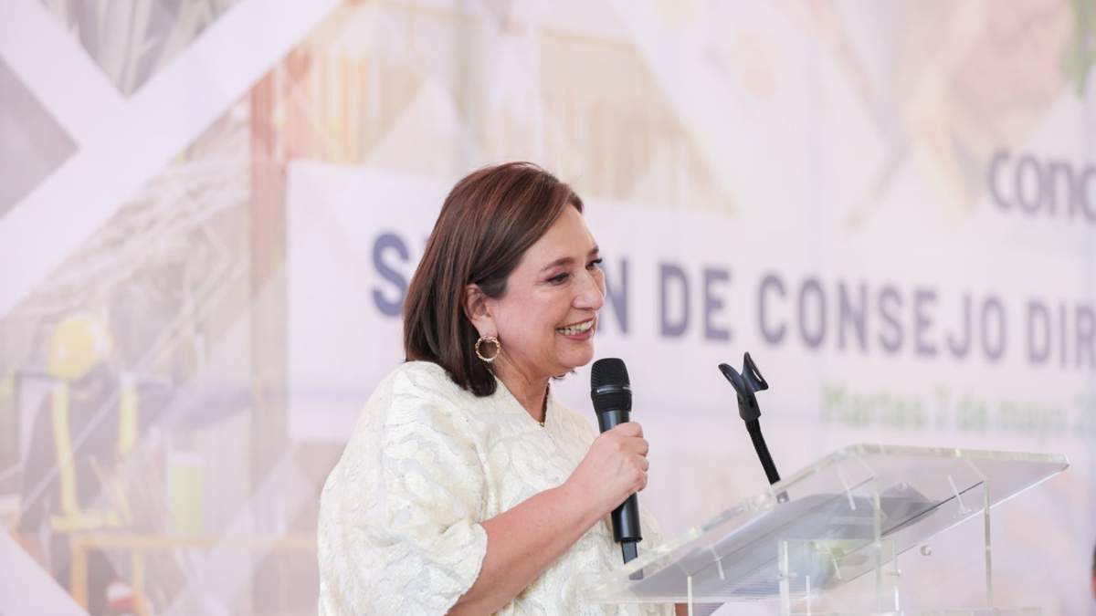 La candidata presidencial de la coalición Fuerza y Corazón por México, Xóchitl Gálvez