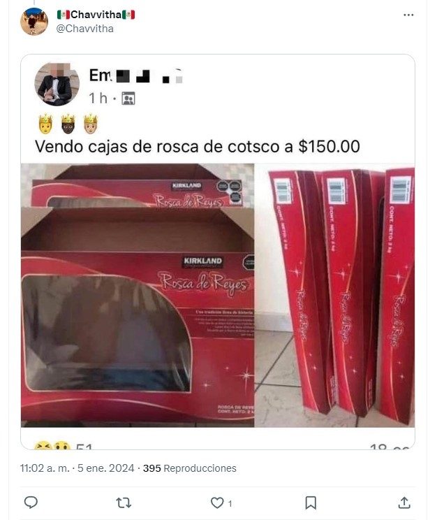 cajas de rosca de reyes