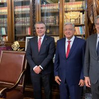 AMLO recibe a presidentes del CCE y CMN en el marco del plan antiinflacionario