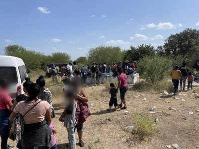 162 migrantes fueron rescatados de una bodega en Tamaulipas