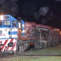Impresionante: descarriló tren carguero en Ingeniero Huergo
