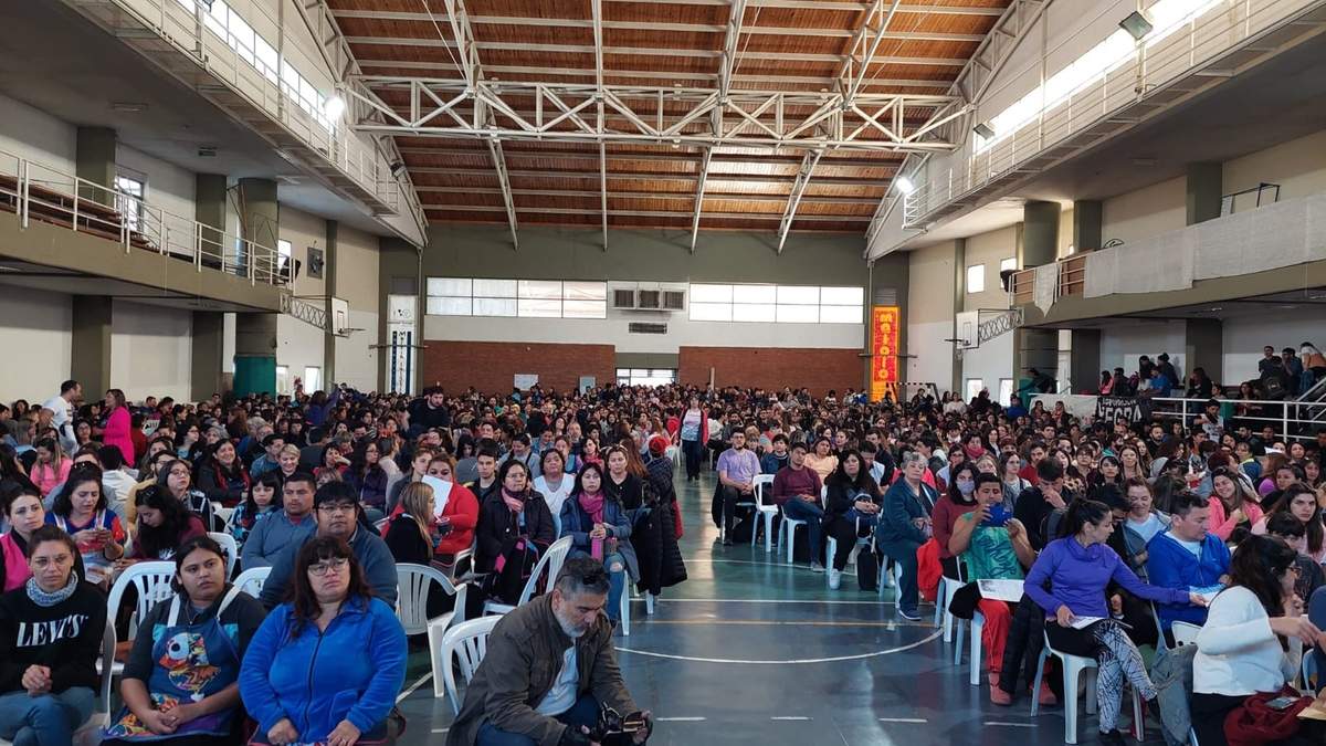 Jornada de docentes convocada por ATEN Capital. Fuente (Facebook)