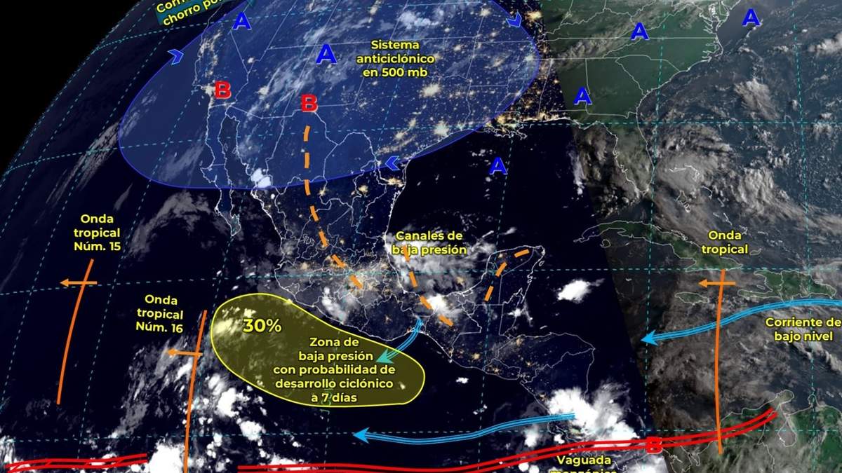 Pronóstico de lluvias del 27 de julio de 2023