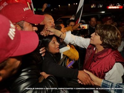 Delfina Gómez en Atlacomulco: "ya viene el fin de los corruptos y sus privilegios"