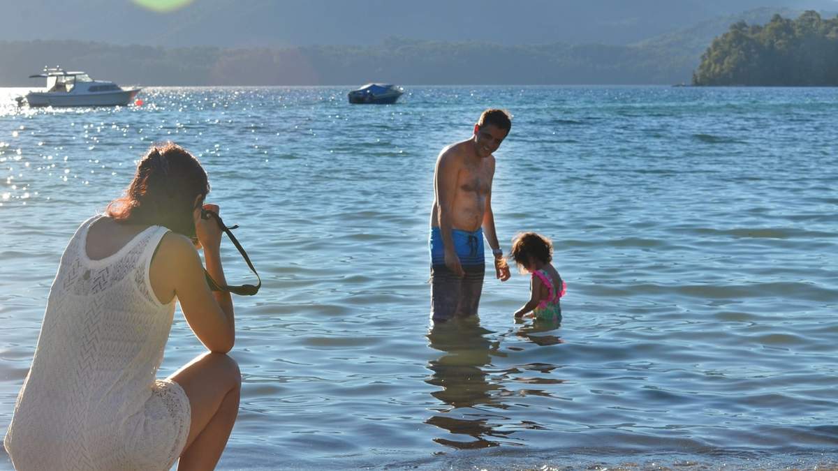 Turistas en la Patagonia argentina. Fuente: (Twitter)