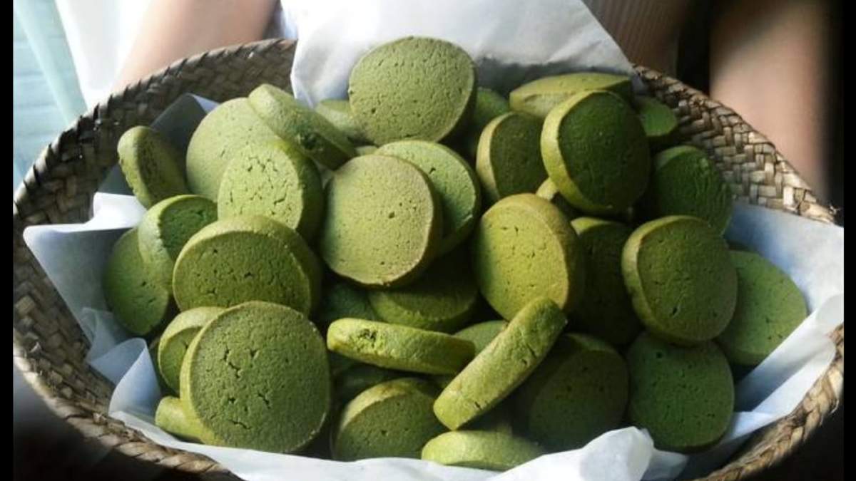 Galletas de té matcha. Fuente: (Instagram)