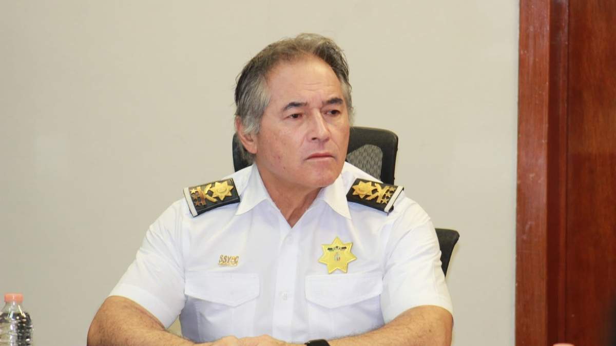 Hernán Bermúdez cuando era secretario de Seguridad en Tabasco